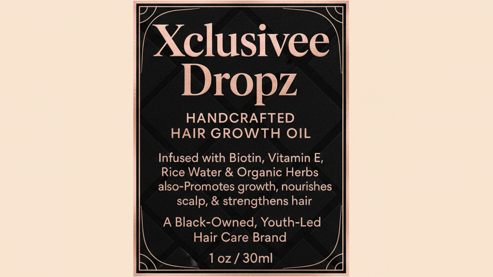 Xclusivee Dropz Handcrafted Hair Growth Oil